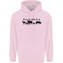 Vegetarian Animals Friends Not Food Vegan Childrens Kids Hoodie Light Pink