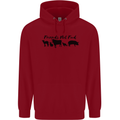 Vegetarian Animals Friends Not Food Vegan Childrens Kids Hoodie Red