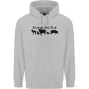 Vegetarian Animals Friends Not Food Vegan Childrens Kids Hoodie Sports Grey