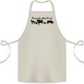 Vegetarian Animals Friends Not Food Vegan Cotton Apron 100% Organic Natural