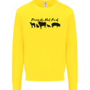 Vegetarian Animals Friends Not Food Vegan Kids Sweatshirt Jumper Yellow