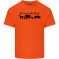 Vegetarian Animals Friends Not Food Vegan Kids T-Shirt Childrens Orange