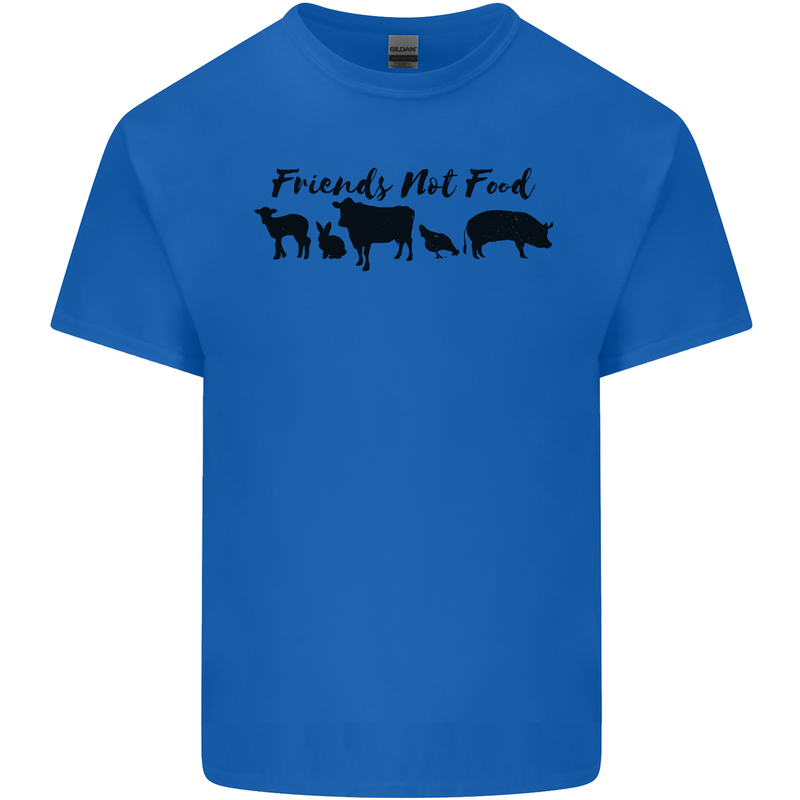 Vegetarian Animals Friends Not Food Vegan Kids T-Shirt Childrens Royal Blue