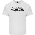 Vegetarian Animals Friends Not Food Vegan Kids T-Shirt Childrens White