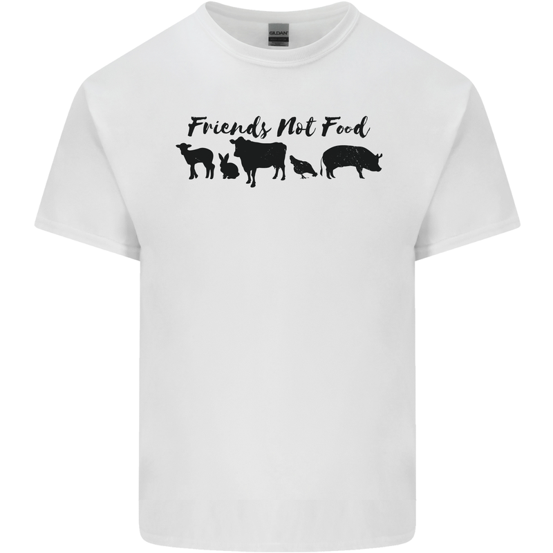 Vegetarian Animals Friends Not Food Vegan Kids T-Shirt Childrens White