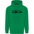Vegetarian Animals Friends Not Food Vegan Mens 80% Cotton Hoodie Irish Green