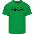 Vegetarian Animals Friends Not Food Vegan Mens Cotton T-Shirt Tee Top Irish Green