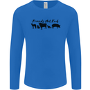 Vegetarian Animals Friends Not Food Vegan Mens Long Sleeve T-Shirt Royal Blue