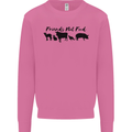 Vegetarian Animals Friends Not Food Vegan Mens Sweatshirt Jumper Azalea