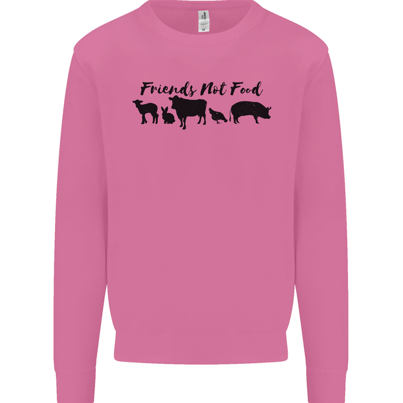 Vegetarian Animals Friends Not Food Vegan Mens Sweatshirt Jumper Azalea