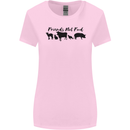 Vegetarian Animals Friends Not Food Vegan Womens Wider Cut T-Shirt Light Pink