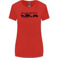Vegetarian Animals Friends Not Food Vegan Womens Wider Cut T-Shirt Red