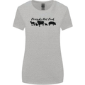 Vegetarian Animals Friends Not Food Vegan Womens Wider Cut T-Shirt Sports Grey