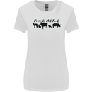 Vegetarian Animals Friends Not Food Vegan Womens Wider Cut T-Shirt White