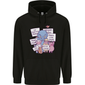 Vegetarian Animals Vegan Childrens Kids Hoodie Black