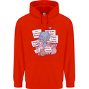 Vegetarian Animals Vegan Childrens Kids Hoodie Bright Red