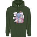 Vegetarian Animals Vegan Childrens Kids Hoodie Forest Green