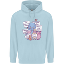 Vegetarian Animals Vegan Childrens Kids Hoodie Light Blue