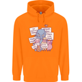 Vegetarian Animals Vegan Childrens Kids Hoodie Orange