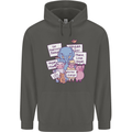 Vegetarian Animals Vegan Childrens Kids Hoodie Storm Grey