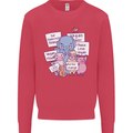 Vegetarian Animals Vegan Kids Sweatshirt Jumper Heliconia
