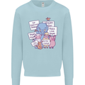 Vegetarian Animals Vegan Kids Sweatshirt Jumper Light Blue