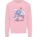 Vegetarian Animals Vegan Kids Sweatshirt Jumper Light Pink