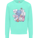 Vegetarian Animals Vegan Kids Sweatshirt Jumper Peppermint