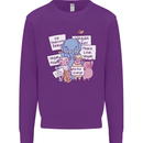 Vegetarian Animals Vegan Kids Sweatshirt Jumper Purple