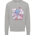 Vegetarian Animals Vegan Kids Sweatshirt Jumper Sports Grey