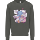 Vegetarian Animals Vegan Kids Sweatshirt Jumper Storm Grey