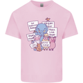 Vegetarian Animals Vegan Mens Cotton T-Shirt Tee Top Light Pink