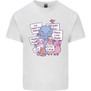Vegetarian Animals Vegan Mens Cotton T-Shirt Tee Top White