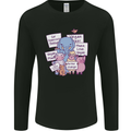 Vegetarian Animals Vegan Mens Long Sleeve T-Shirt Black