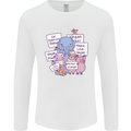 Vegetarian Animals Vegan Mens Long Sleeve T-Shirt White