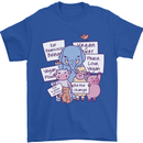 Vegetarian Animals Vegan Mens T-Shirt 100% Cotton Royal Blue