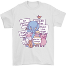 Vegetarian Animals Vegan Mens T-Shirt 100% Cotton White