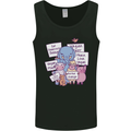 Vegetarian Animals Vegan Mens Vest Tank Top Black