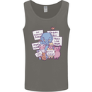 Vegetarian Animals Vegan Mens Vest Tank Top Charcoal