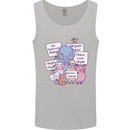 Vegetarian Animals Vegan Mens Vest Tank Top Sports Grey