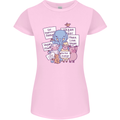 Vegetarian Animals Vegan Womens Petite Cut T-Shirt Light Pink