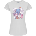 Vegetarian Animals Vegan Womens Petite Cut T-Shirt White