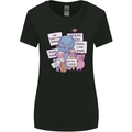 Vegetarian Animals Vegan Womens Wider Cut T-Shirt Black