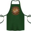 Veggie Kebab Vegetarian Vegan BBQ Cotton Apron 100% Organic Forest Green