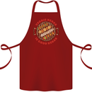 Veggie Kebab Vegetarian Vegan BBQ Cotton Apron 100% Organic Maroon