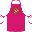 Veggie Kebab Vegetarian Vegan BBQ Cotton Apron 100% Organic Pink