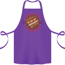 Veggie Kebab Vegetarian Vegan BBQ Cotton Apron 100% Organic Purple