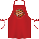 Veggie Kebab Vegetarian Vegan BBQ Cotton Apron 100% Organic Red