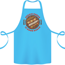 Veggie Kebab Vegetarian Vegan BBQ Cotton Apron 100% Organic Turquoise