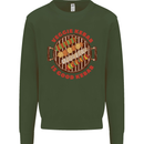 Veggie Kebab Vegetarian Vegan BBQ Kids Sweatshirt Jumper Forest Green